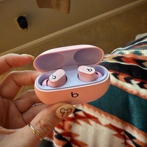 Beats Pink Wireless Earbuds with Charging Case